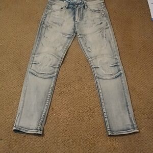 Men's Faded Blue Skinny Jeans